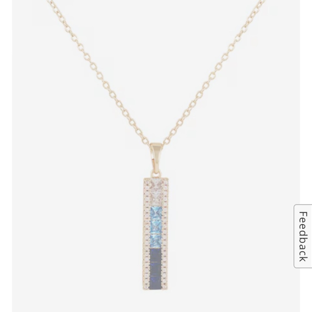 NWOT Vince Camuto Tricolor Stone Pendant Necklace- Sold Out Online! - Picture 7 of 9